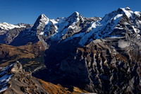 View from Schilthorn Mountain, Swiss Alps