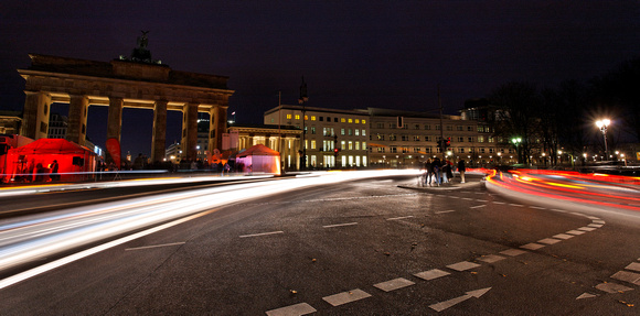 Traffic Trails near Brandenburg Gate