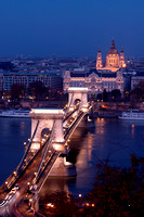 Chain Bridge and St Istvan's Cathedral at Twilight