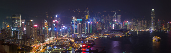 Hong Kong Panorama at Night