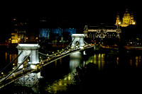 Chain Bridge and St Istvan's Cathedral at Night