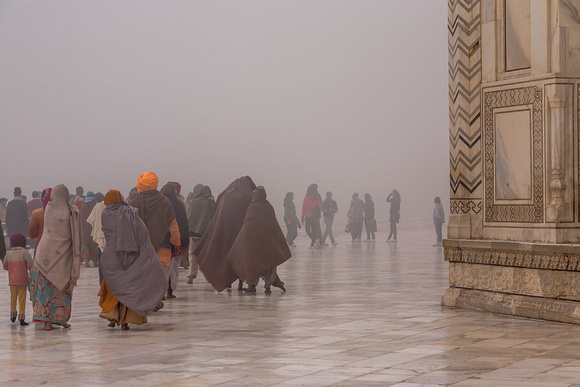 A foggy morning at Taj