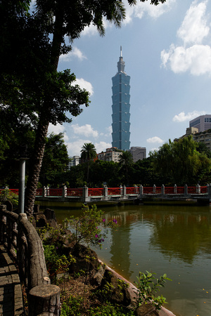 Taipei 101 from SYS Memorial Garden