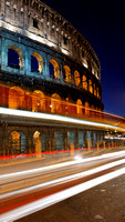 Traffic Trails at Colosseo, Rome