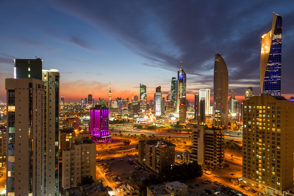 Kuwait City at Dusk - Mar 12, 2019