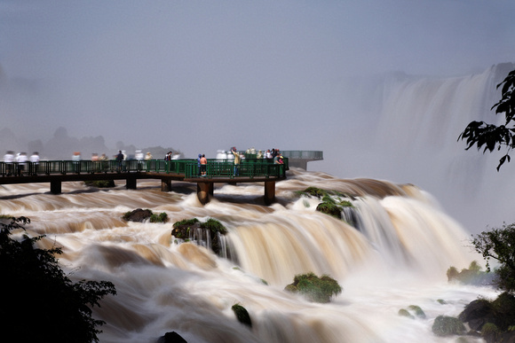 Viewing Iguacu Falls