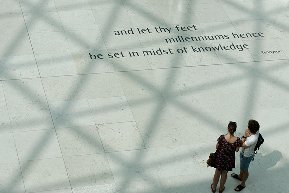 Pondering the Millennium Quote, British Museum