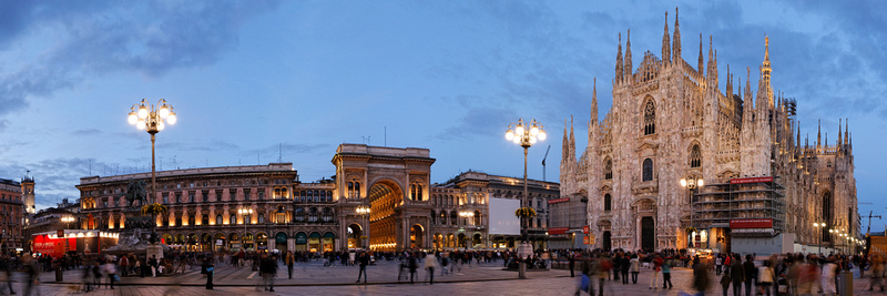 Duomo Piazza and Cathedral, Milan