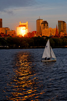 Sailing on Charles River, Boston