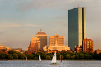 Sailing on Charles River, Boston